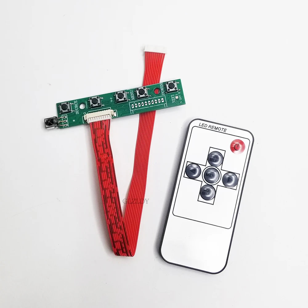 Remote+5 button Key switch with IR for PCB800 series infrared remote control car AV display monitor universal (without battery)
