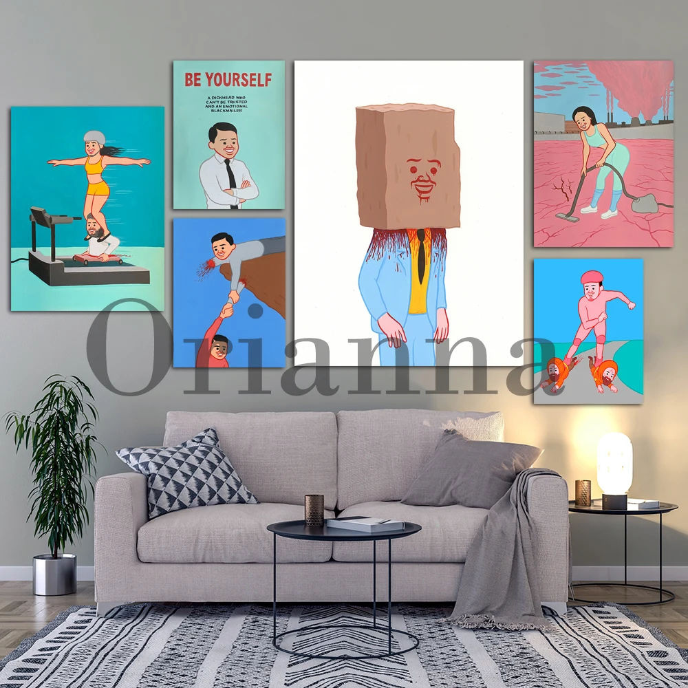 Spain Humor Painter Joan Cornella Poster Quote Wall Art Canvas Painting Pop Funny Art Contemporary Art Print Modern Home Decor