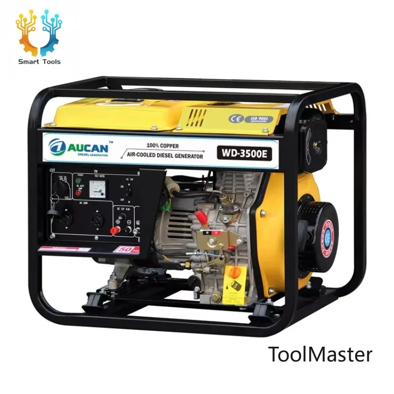 

[Hot Sale] Open Frame 3.5kw Single Cylinder Generator Recoil Electric Start 4-Stroke 50Hz For Home Camping Use-240V/230V/