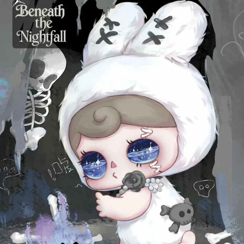 

Мягкая игрушка Yuna Beneath The Nightfall: трендовая виниловая плюшевая кукла в слепой коробке, милый брелок-подвеска с глазами из жидкого песка, таинственная коробка, подарок для девочки