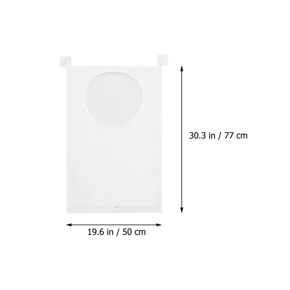 

2Pcs Clothes Storage Bag Premium Material Mesh Design Home Bedroom Closet Organizer Bathroom Storage Bag Dirty Clothes Holder