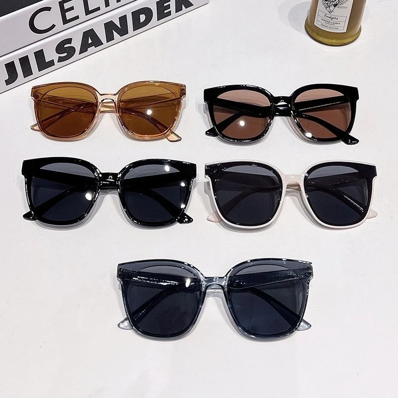 New Unisex Oversized Square Clip On Sunglasses Retro High-end UV400 Anti-UV Shades for Outdoor Driving
