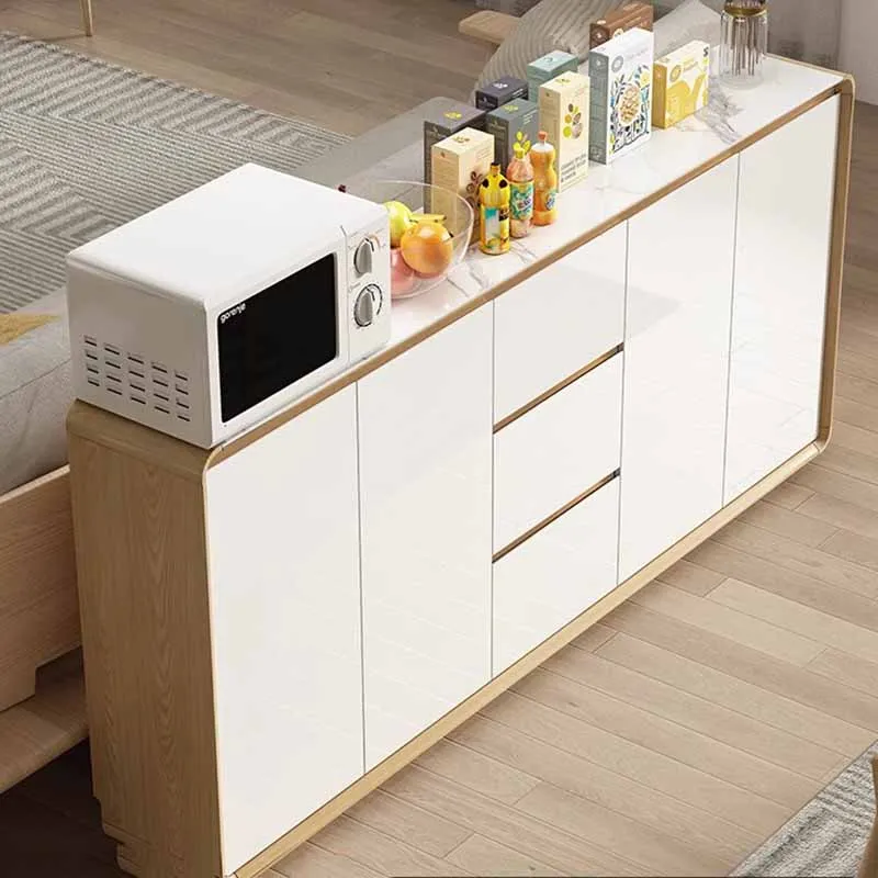 

Wood Display Sideboard Cabinet Kitchen Tall Apartment Storage Sideboard Cabinet Cupboard Locker Aparador Cocina Modern Furniture