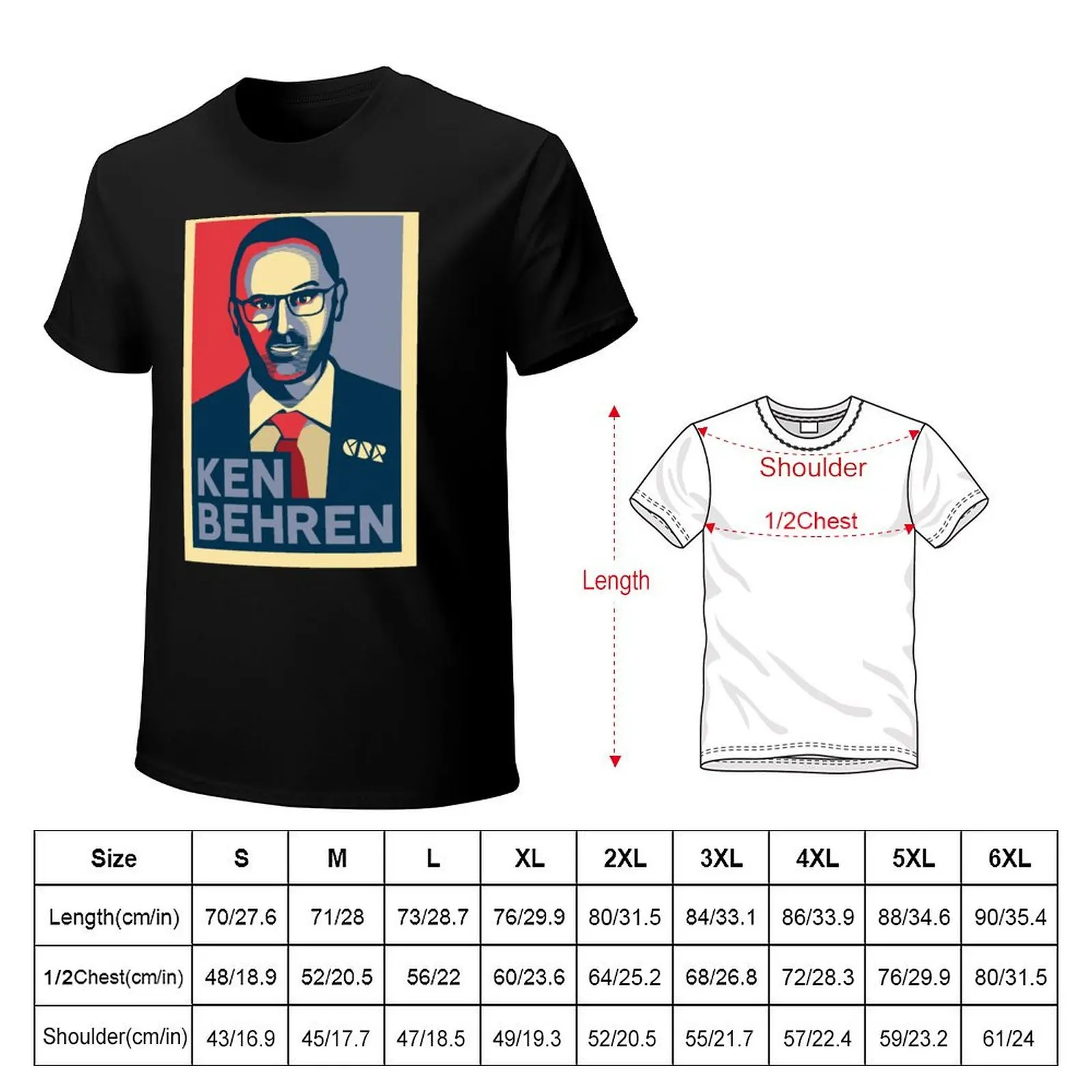 Ken Behrens Andrew Barr CBR T-Shirt Vintage Style Printed Top