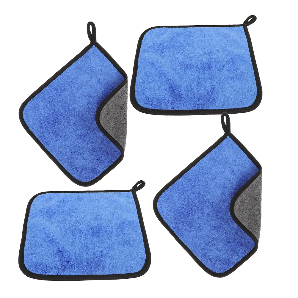 

4 Pcs Polisher Cleaning Cloth Wet Coral Fleece Cleansing Towel for Snooker Stick