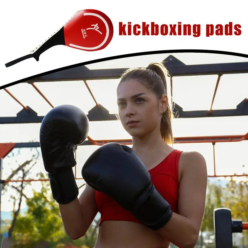 Kickboxing Training Pad Martial Art Kickboxing Striking Trainer Pad Punching Karate Boxing Practice Equipment With Wrist Strap