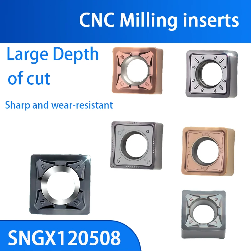 SNGX120508 Large cutting depth and heavy cutting carbide CNC milling insert Double-sided octagonal milling cutter head MFB288