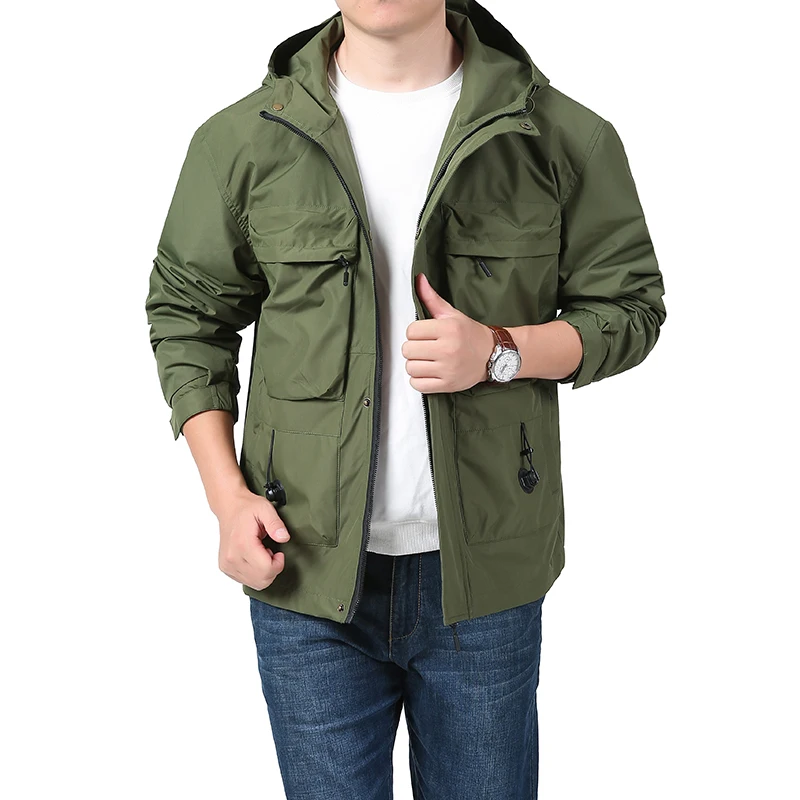 2024 New Spring Autumn Men Tactical Jacket US Army M65 Military Field Jacket Trench Coats Hoodie Casaco Masculino Windbreaker