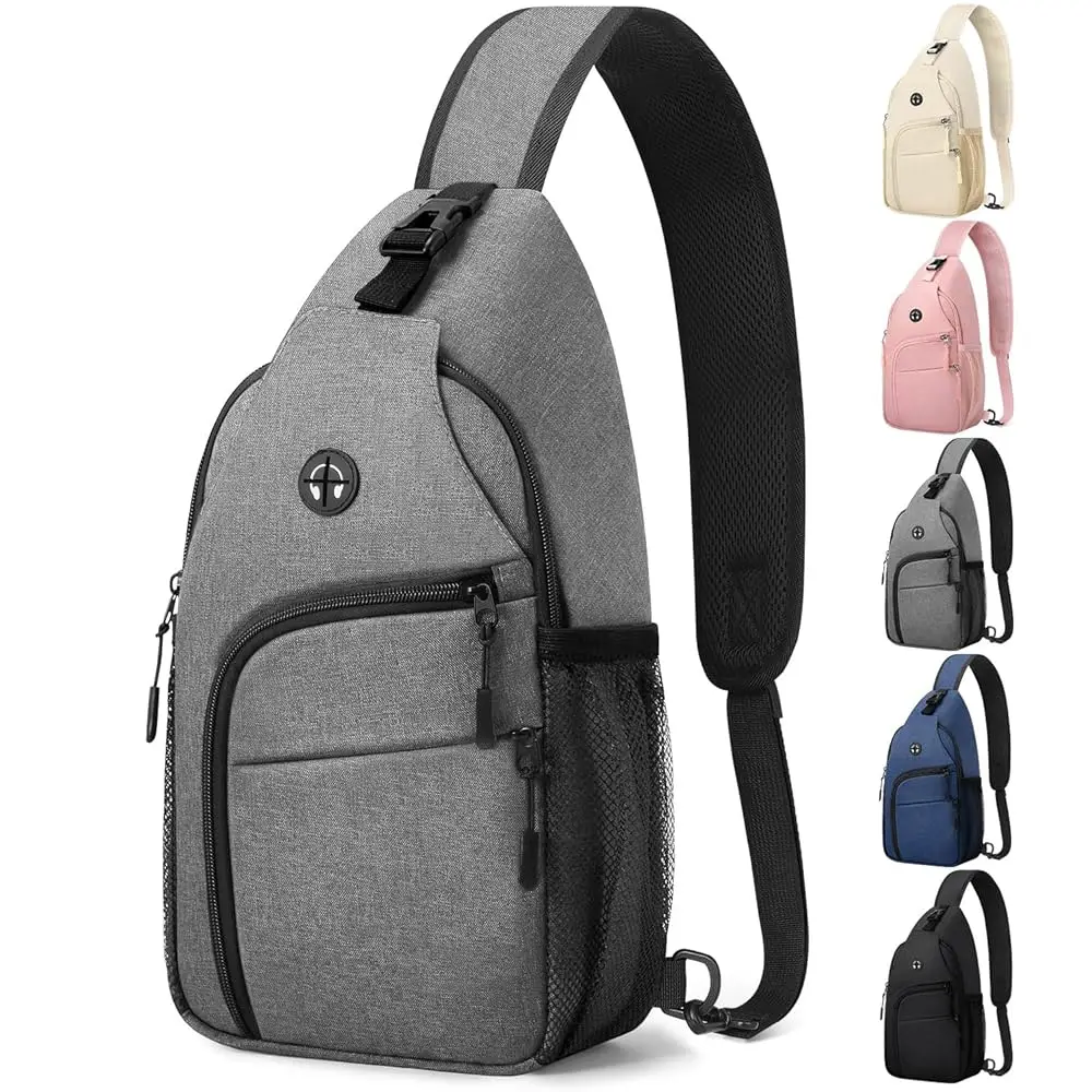 

Crossbody Bags for Women Man Waterproof Sling Bag Backpack Trendy Casual Cross Body Bag with Convertible Shoulder Strap Chest