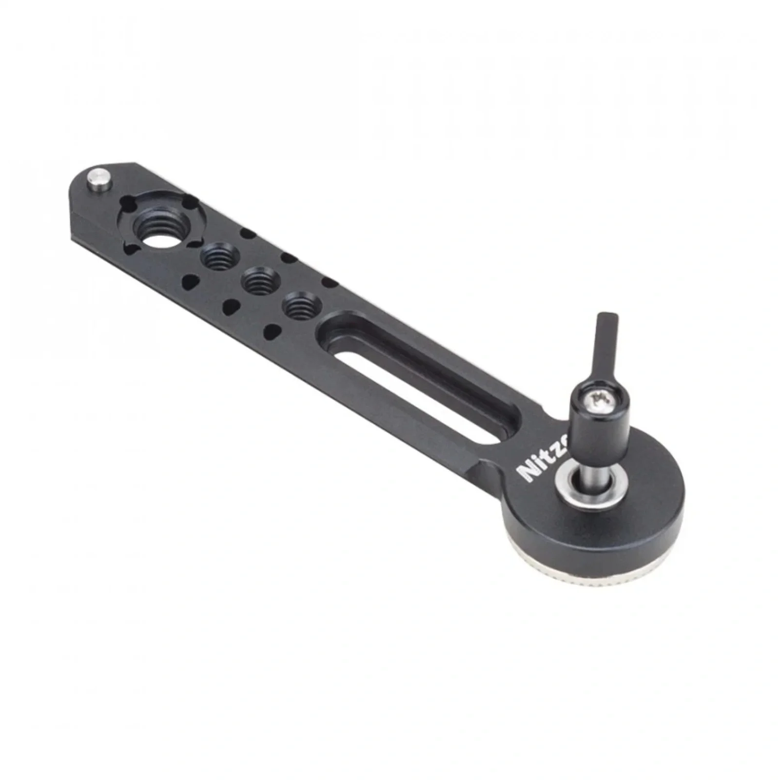 Nitze N49-NR5(5 inch/127mm) Extension Arm Plate NATO Rail to ARRI Rosette Mount w M6 Screw for DSLR Camera Cage EVFs monitors