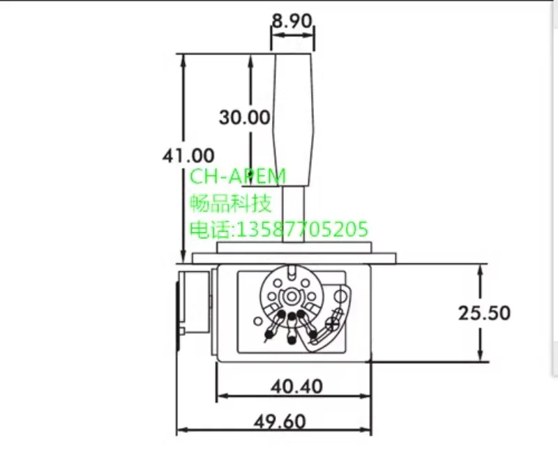 Control lever, joystick, potentiometer, control lever, CH-APEM, Changpin security pan tilt matrix, keyboard and ball machine