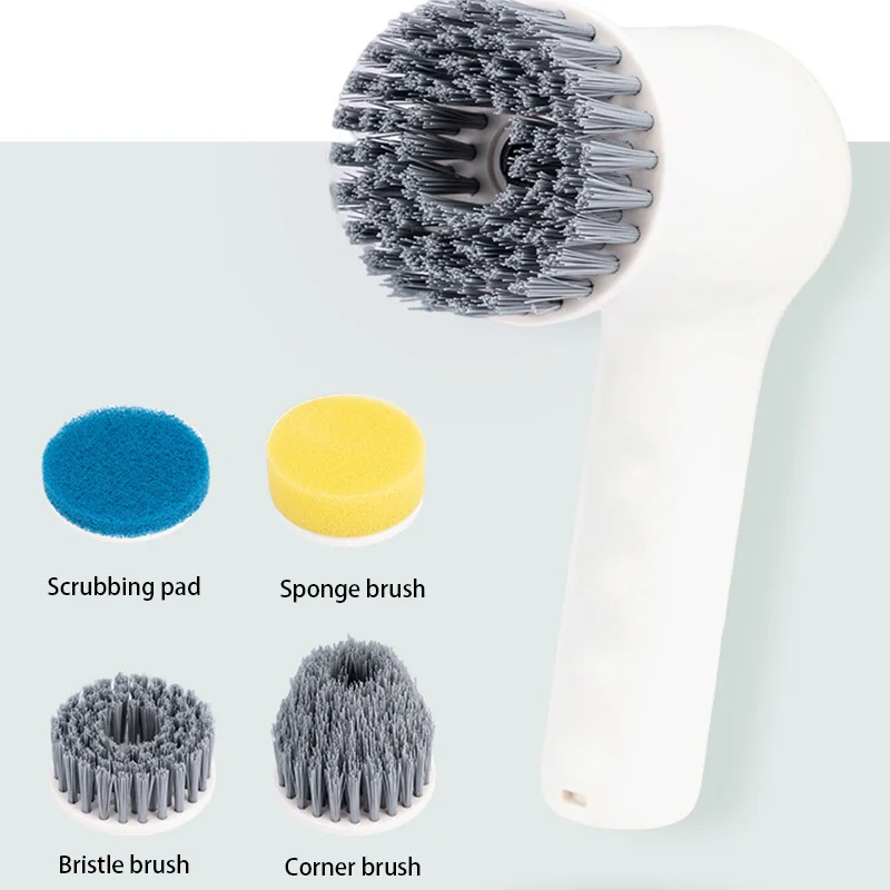 Xiaomi Handheld Electric Cleaning Brush Usb Charging Kitchen Bathroom Household Dishwashing Multifunctional Rotary Scrubber