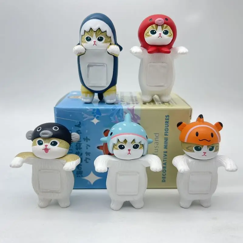 New Mofusand Ocean Party Blind Box Cute Cat Doll Handheld Mobile Party Decoration Desktop Ornament Surprise Holiday Gifts view 5