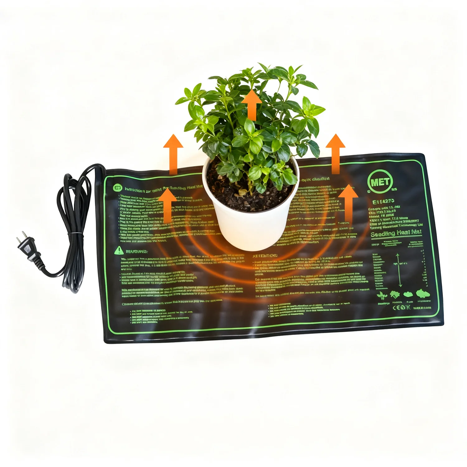 

Бонсай, рассады, растений, тепловой коврик для проращивания цветов, клон, стартовый коврик, принадлежности для выращивания сада, детской комнаты, вилка США, ЕС