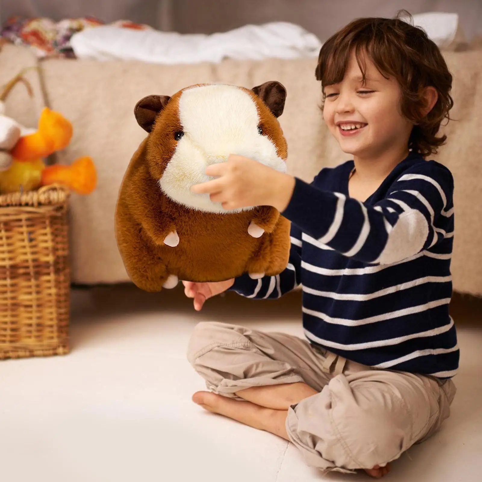 

Toy Stuffed Animal Soft Skin-Friendly Companion Animal Shape Plush Kids Toy For Sisters Friends Collectors Girlfriend Sofa Bed