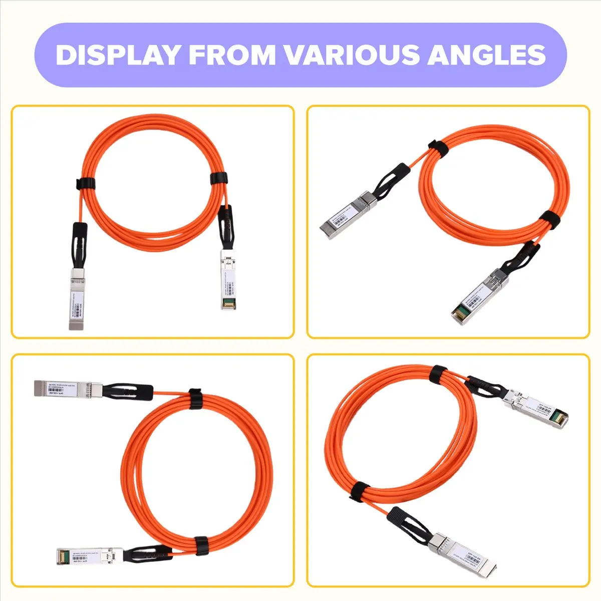 Goodprice 10G SFP+ AOC OM2 Cable LSZH 10Gbps 5m for Cisco MikroTik Intel Switch 10G SFP+ AOC OM2 Cable