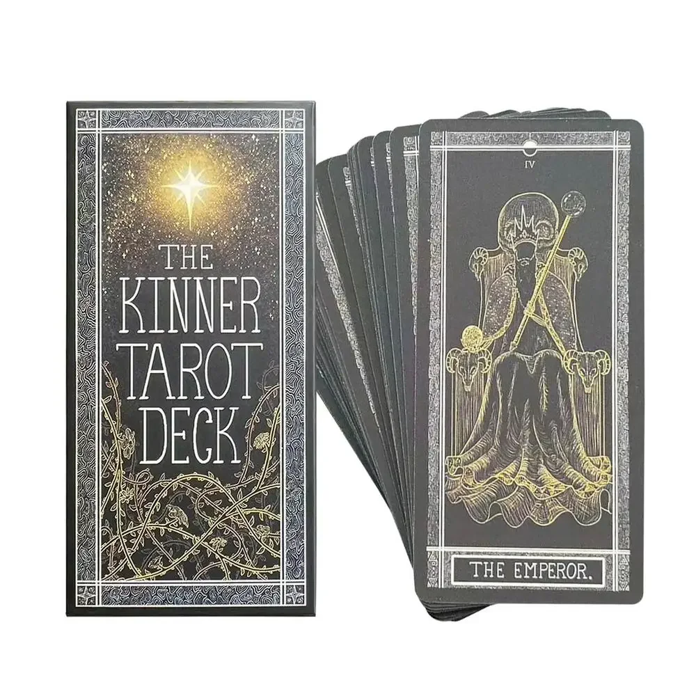 The Kinner Tarot Deck Cards 78Pcs Full English Version Divination Edition Board Game Oracle Cards for Beginners Enthusiasts