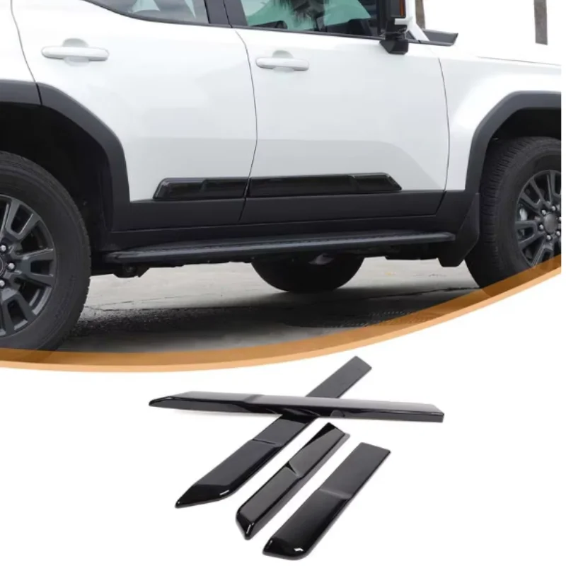 For Toyota Land Cruiser Prado LC250 2024+ ABS Car Side Body Molding Cover Trim Sticker Protector Frame Car Accessories