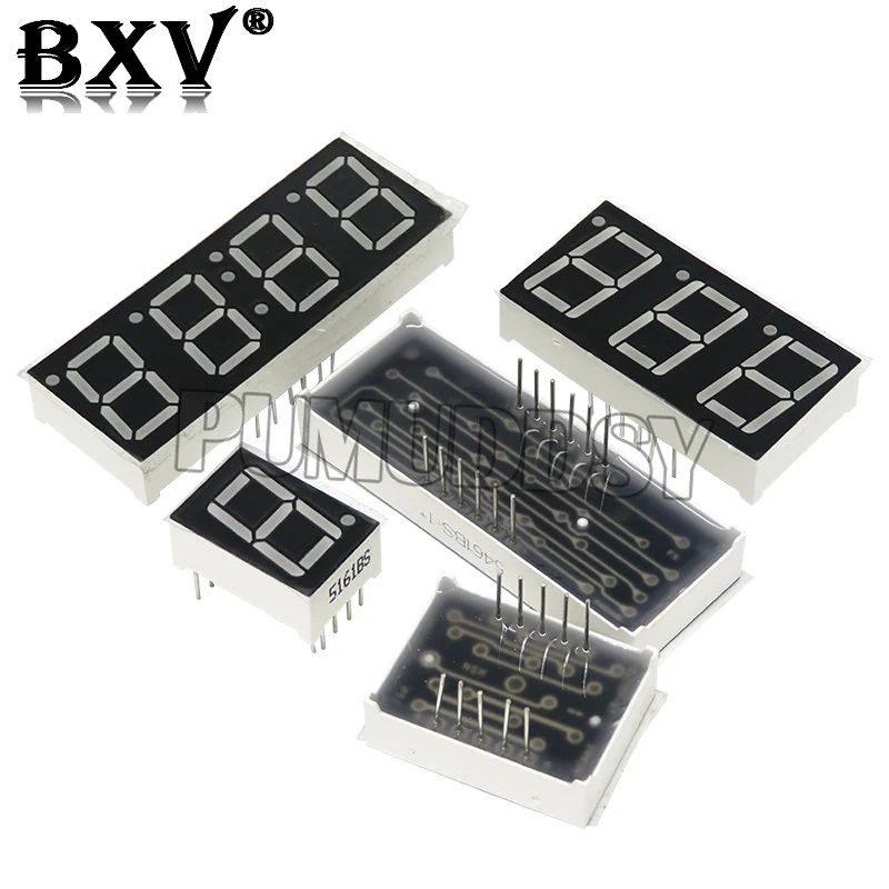 5PCS 0.56 Inch Digital Tube Segment Common Anode Common Cathode AS Red 1 2 3 4 Bit Time Digital Tube 12 Needles Red LED Display