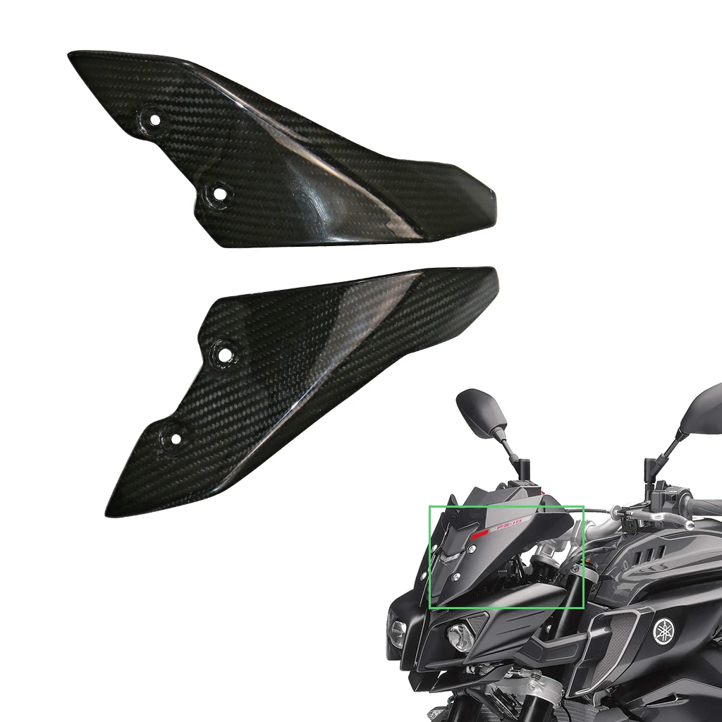 

For Yamaha MT-10 FZ-10 2016 - 2019 2020 2021 3K Carbon Fiber Motorcycle Accessories Wind Deflector Windshield Side Panel