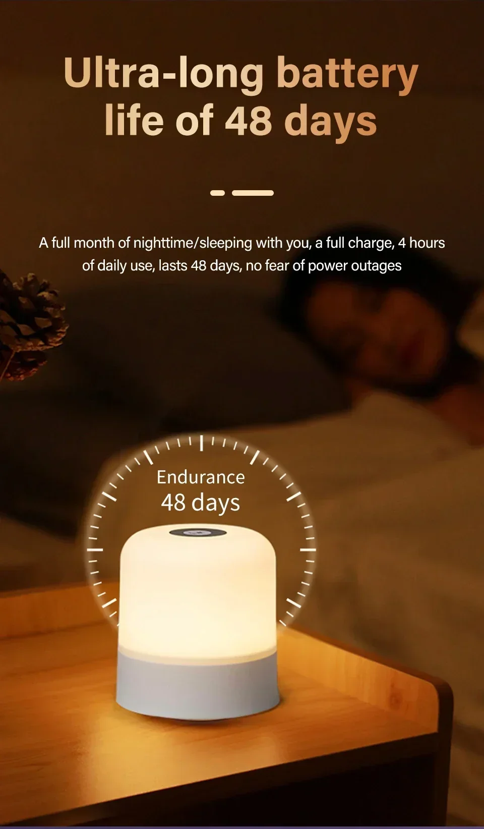 LED Table Lamp With Remote Dimmable Bedside Lamp For Bedroom Tricolor RGB 16Color Change Touch Night Light Rechargeable Portable
