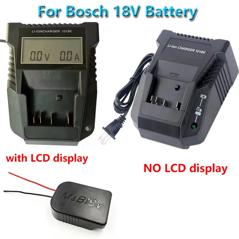 EU Plug Li-Ion Battery Charger For Bosch 14.4V 18V Battery Bat609 Bat609G Bat618 Bat618G Charger Al1860Cv Al1814Cv Al1820Cv 3A