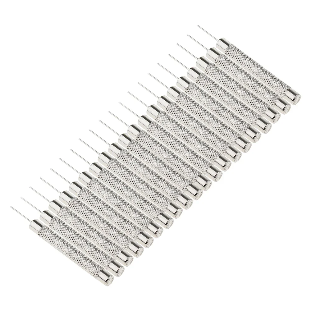 20 Pcs Pin Punch Hand Tools Pin Punch Remove And Adjust Watch Silver Workshop Equipment Aluminum Alloy Durable