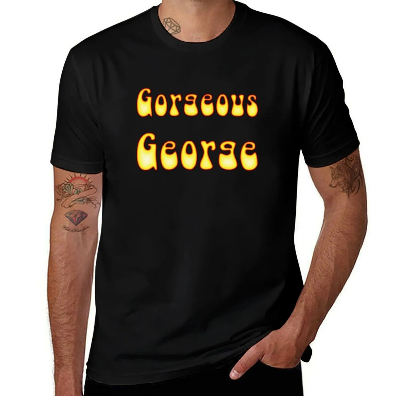 

Gorgeous George - Fun with Fire Bubbles T-Shirt cotton t shirt pack t shirt man casual T-Shirt