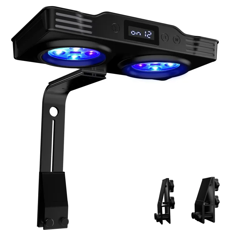 

New Style CTLite 35W Sunrise Sunset IP65 Full Spectrum Reef Aquarium Light for Saltwater Tank with Digital Screen Aquarium Light
