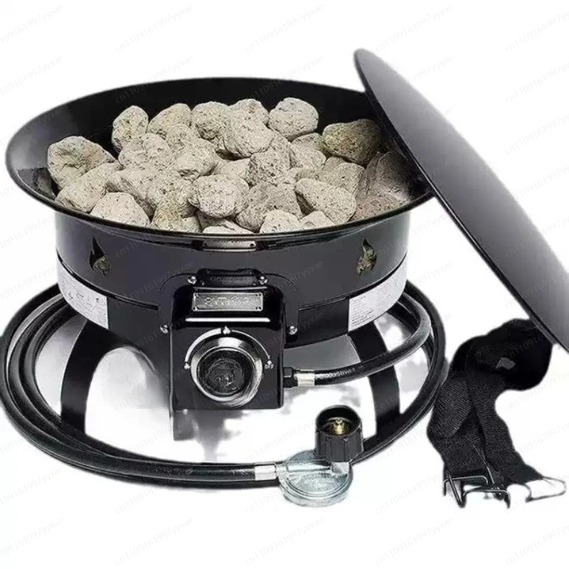 Camping portable gas brazier, outdoor yard propane heater
