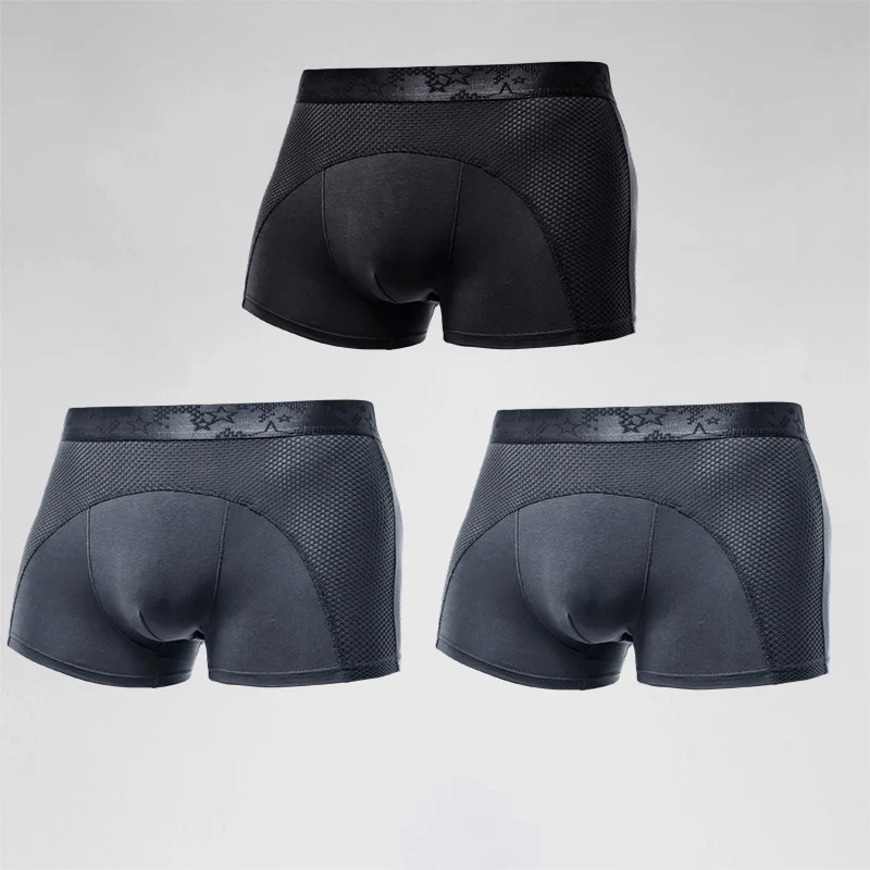 

Набор из 5 мужских трусов: мужские боксеры из сетчатой ткани, летние спортивные трусы-боксеры, тонкие, дышащие и удобные.