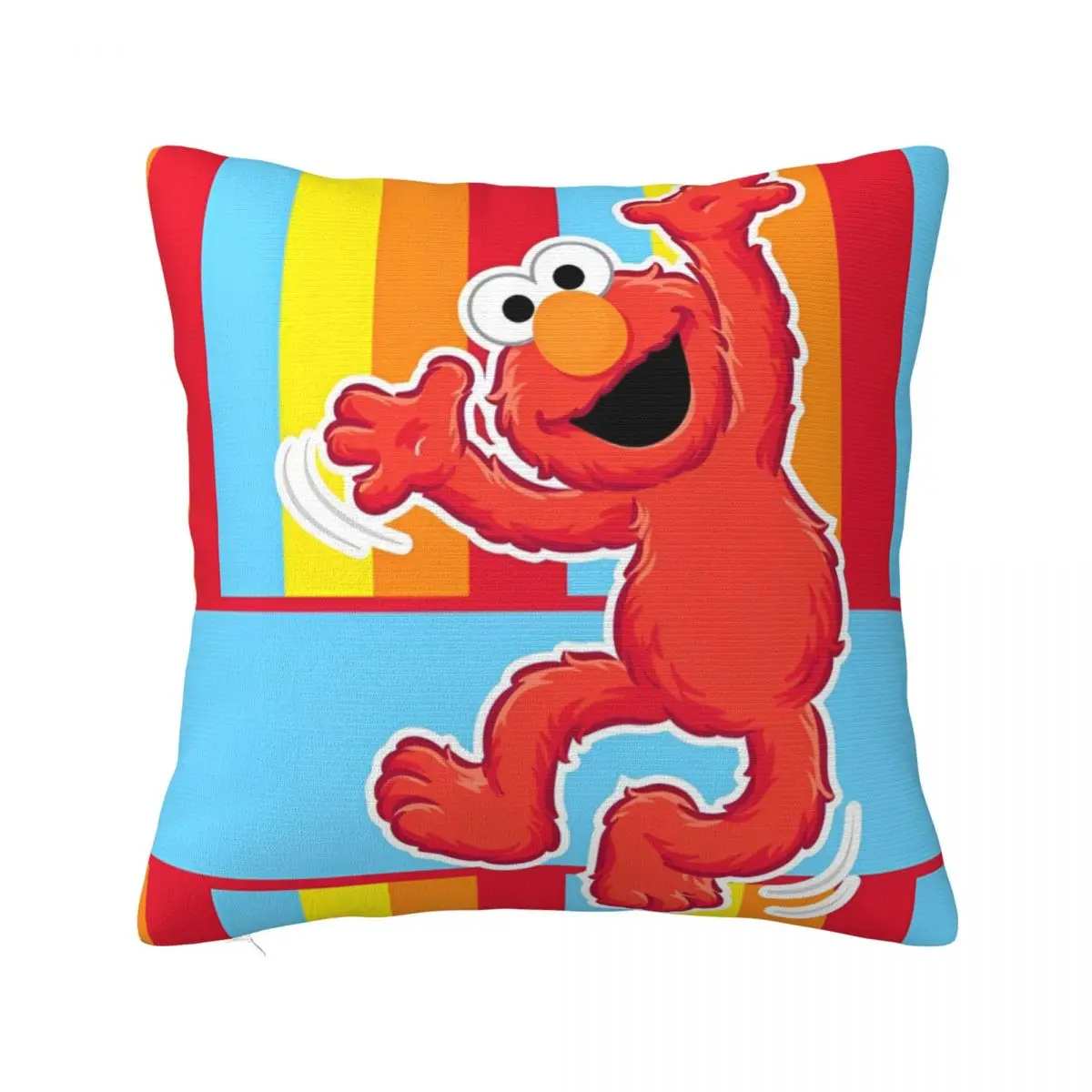 S-Sesame Streets Pillowcase Soft Polyester Cushion Cover Decor Cookie Monster Cartooon Throw Pillow Case Cover Home 40*40cm