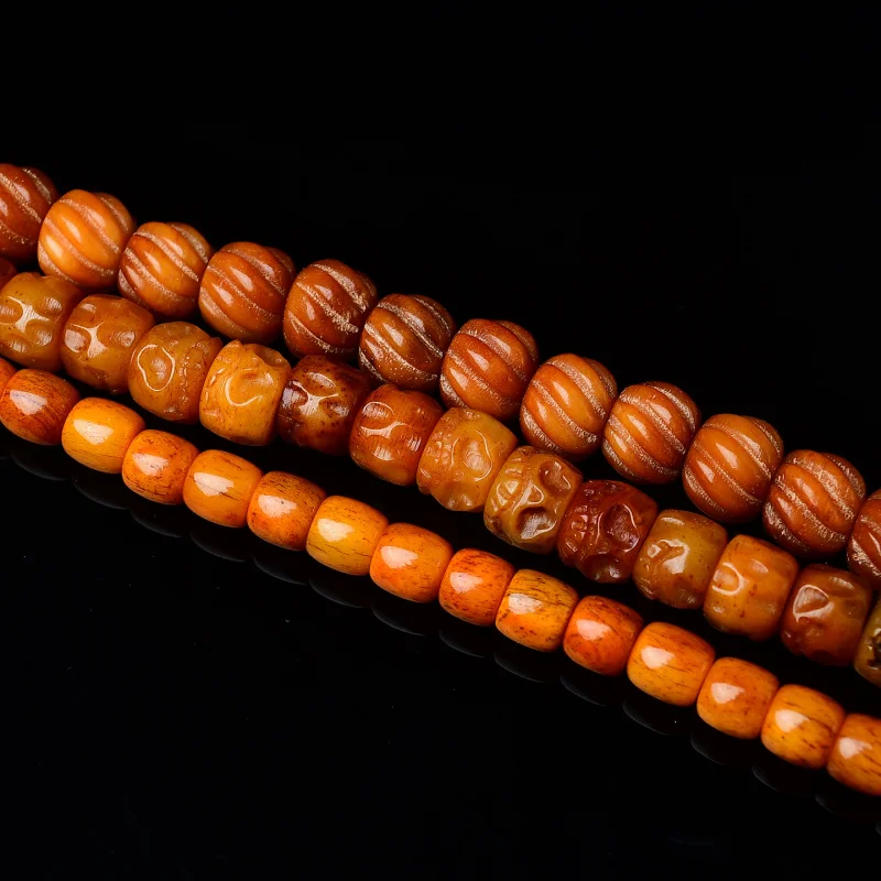Reflow Cow Bone Passion Seed Multi-loop Bracelet 108 Buddha Semi-finished Loose Beads