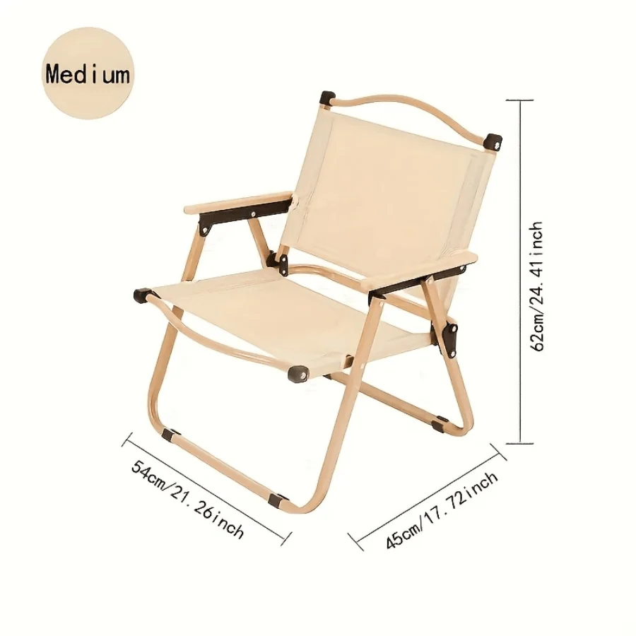 

Folding Camping Chair Outdoor Camping Folding Backrest Portable Fishing Moon Chair Outdoor Folding Chairs