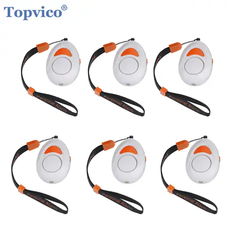 Topvico 개인 자기 방어 경보, 125dB 호텔 여행 휴대용 진동 도어 경보, 여성 어린이를위한 비상 SOS 안전 경보