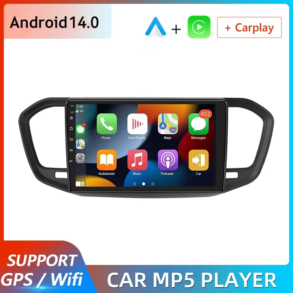 

For Lada VESTA 2023 Car Radio stereo Multimedia Video Player Navigation GPS Carplay WIFI BT 4G LET No 2din dvd Mirror Link DSP