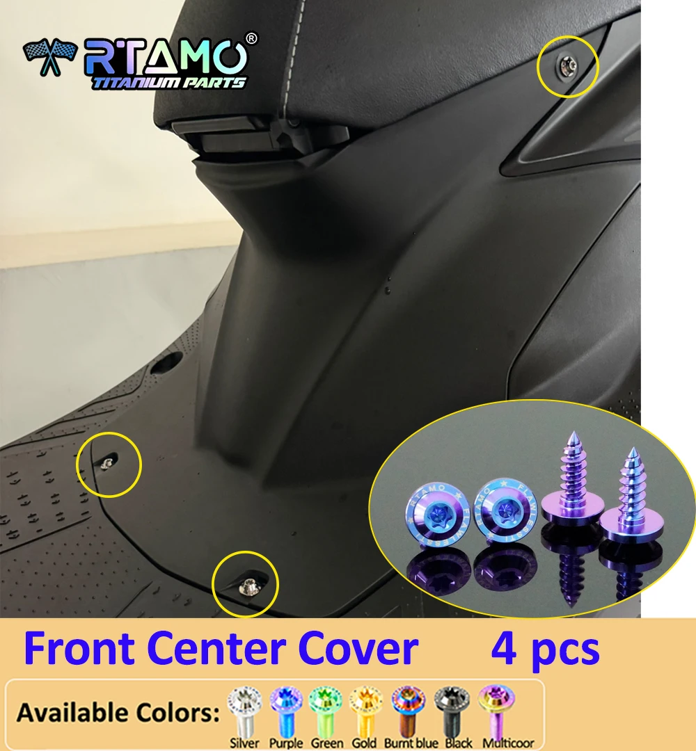 RTAMO Gr5 Titanium Bolts Pipe Bolt Rear Fender Rear Shock Screw Radiator Cover Fit for Yamaha Cygnus XR(7th Gen Cygnus)