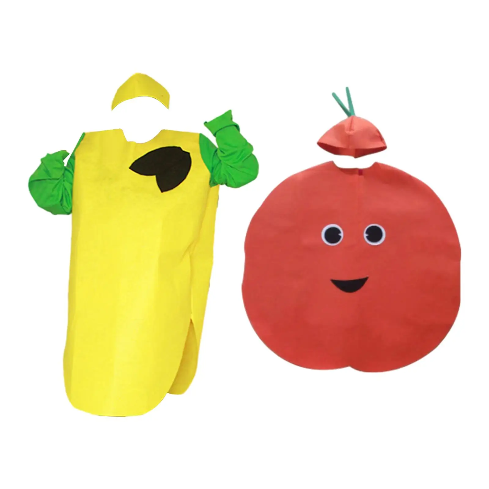 Adults Fruit Costume Cartoon Food Costume Lightweight Apparel Accessories Halloween Costumes for Role Play Dress up Themed Party