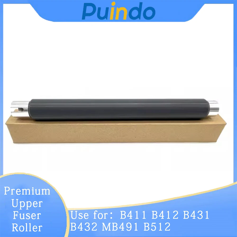 4PCS Long Life Upper Fuser Roller for OKI B411 B412 B431 B432 MB491 B512 Upper Roller