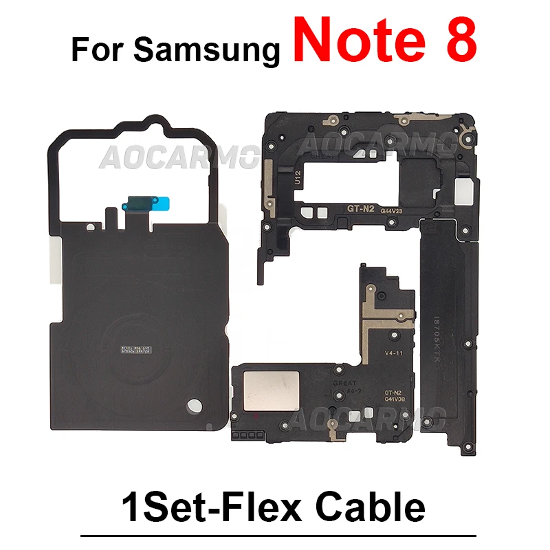 Wireless Charging Coil NFC Loudspeaker Signal Antenna Motherboard Metal Cover For Samsung Galaxy Note 8 9 10 20 Ultra Plus Note9