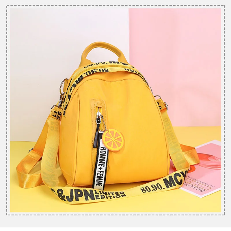 Oxford  Women\'s Backpack New Korean Trend Backpack Fashion Casual Small Letter Print Travel Shoulder Bag Spring 2022