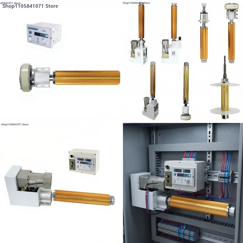 Pneumatic Shaft with Magnetic Powder Clutch Closed Loop Tension Controller Complete Set with Motor Industrial