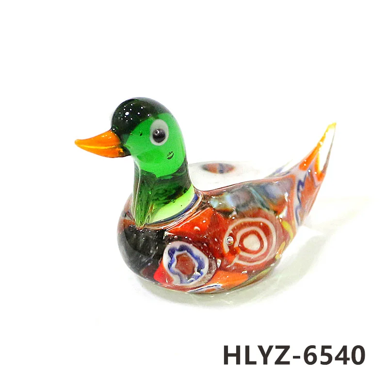 Murano Glass Duck Figurine 6.5x4cm Home Decor