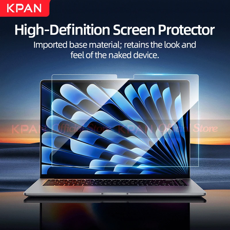 2pack HD Screen Protector for Mac – Protective Screen Cover for MacBook M5–M2 Series Laptops (14/16-inch, Air 15/13.6-inch)