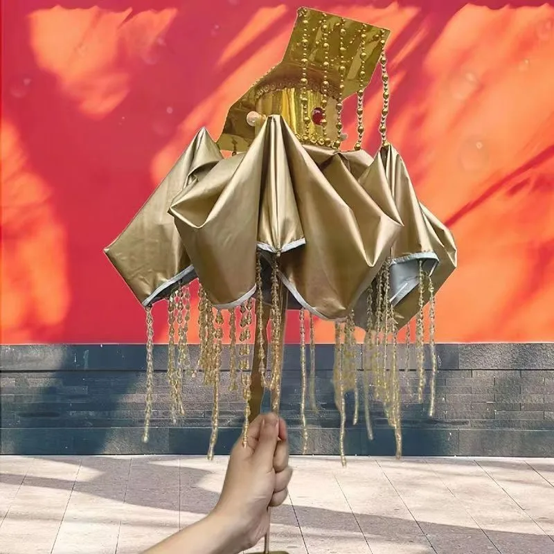 

Emperor Crown Design Creative Umbrella Foldable Sunshade Umbrella Student Vinyl Sunscreen Umbrella Rain Proof Umbrella DIY ZG940