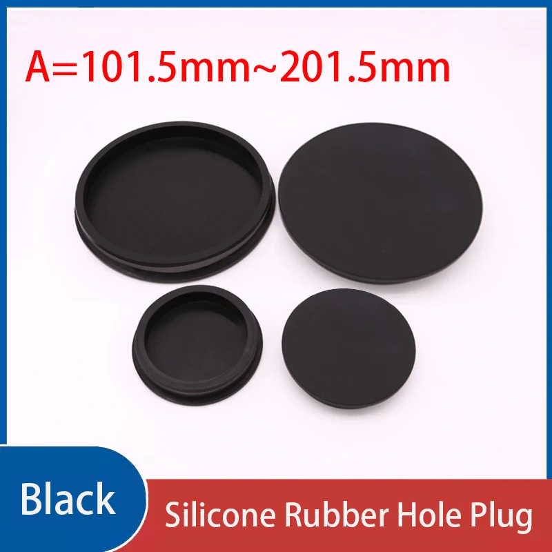 

1PCS Black Silicone Rubber Hole Caps Blanking End Caps Pipe Tube Inserts Plugs Dustproof Bungs Size A=101.5mm~201.5mm