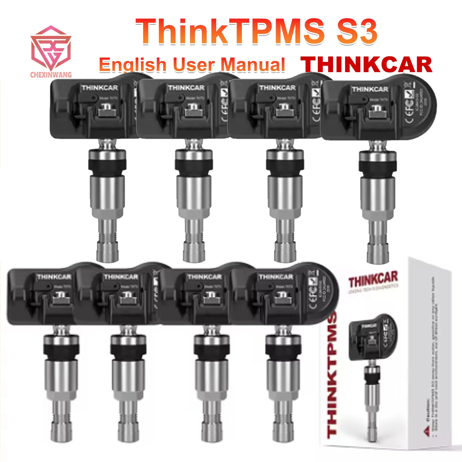 New THINKCAR S3 2in1 Sensor TPMS 315MHz 433MHz S 2 Universal Sensor Automotive Mechanical Workshop Tools TPMS Program S 2 Sensor