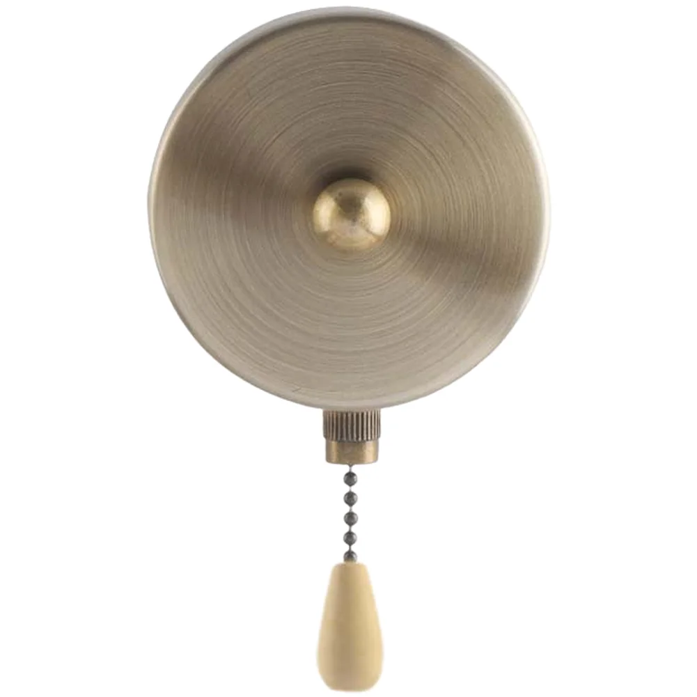 Classic Wall-Mounted Pull Rope Switch for Lighting Control Built with Solid Iron for Long-Term Daily Use Performance