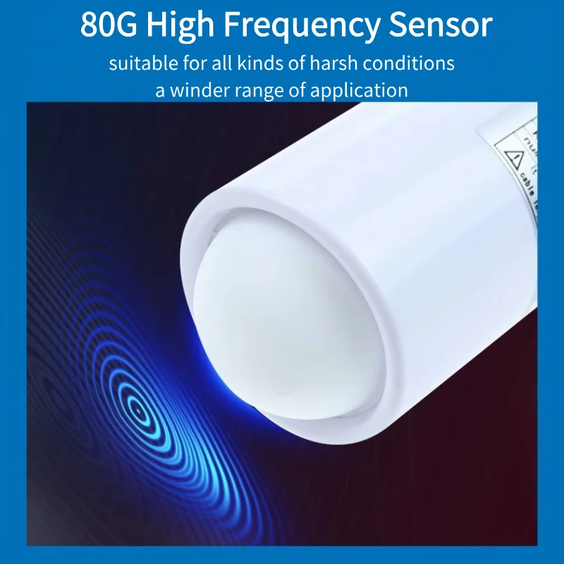 DC24V Sensor Ketinggian Air Radar Non-kontak untuk Cairan Tangki Partikel Padat Pengukur Tingkat Radar PTFE Meteran Tingkat Ultrasonik