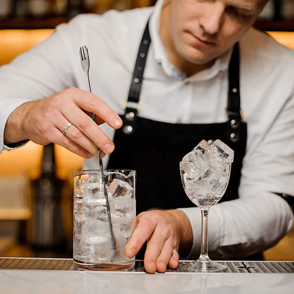 

2Pcs High-End Stainless Steel Cocktail Stirrers Swizzle Sticks for Drinks Cold Heat Resistant Smooth Stirring Sticks